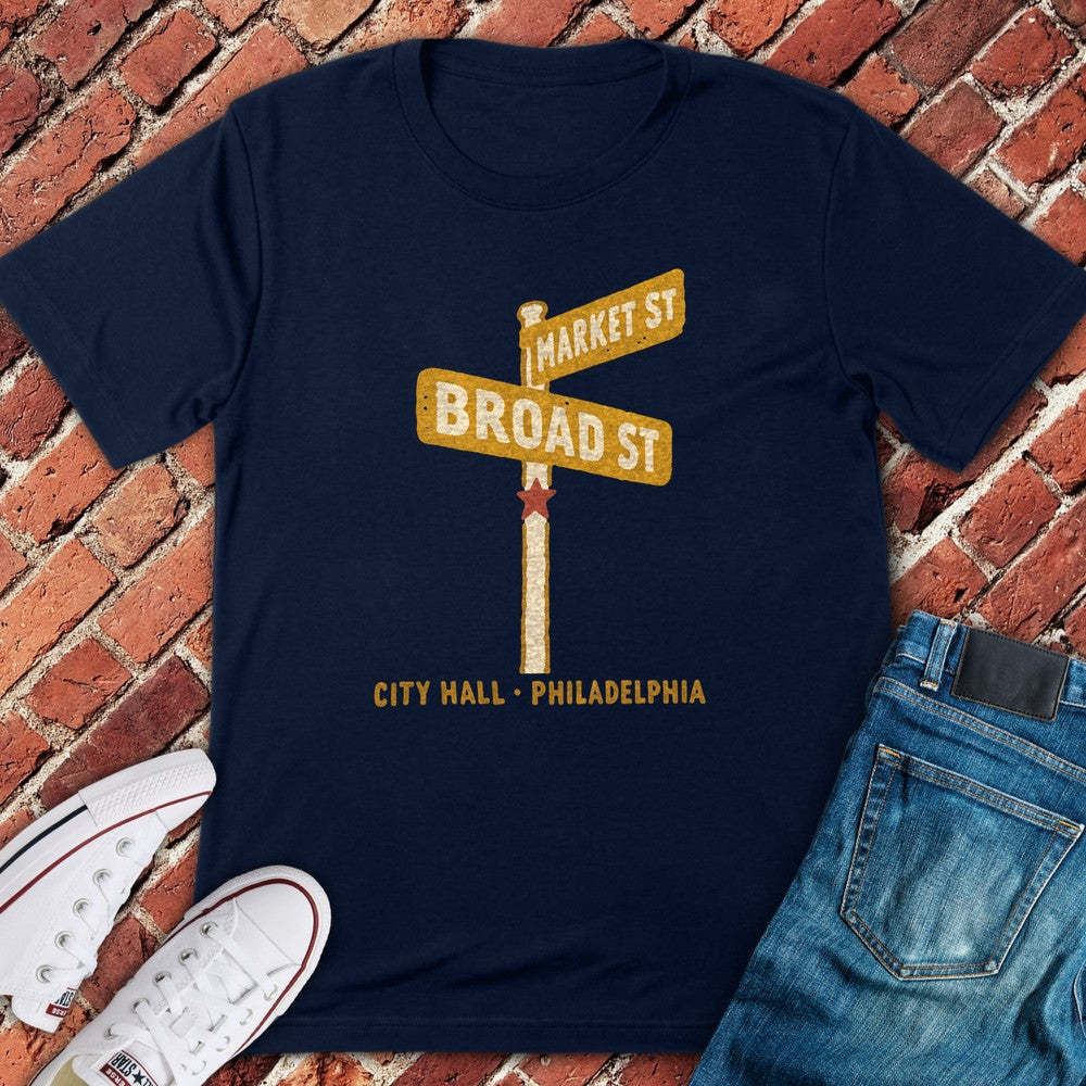 Broad Market T-Shirt - Navy