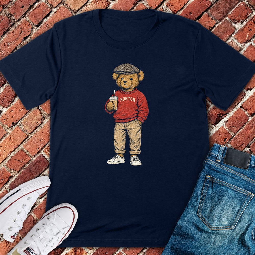 Scally Bear T-Shirt - Navy