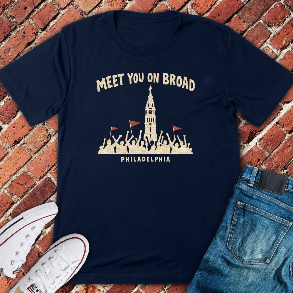 Broad Meetup T-Shirt - Navy
