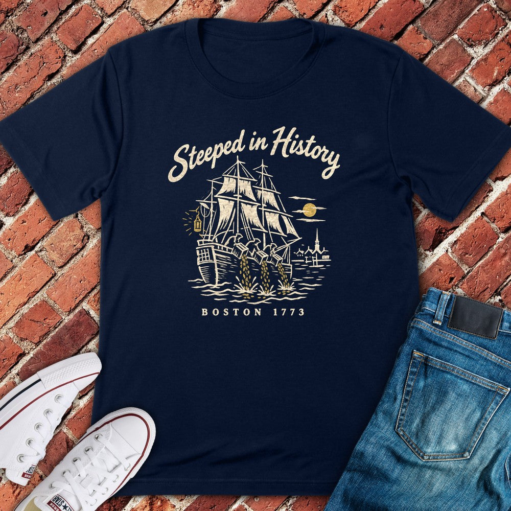 Steeped History T-Shirt - Navy