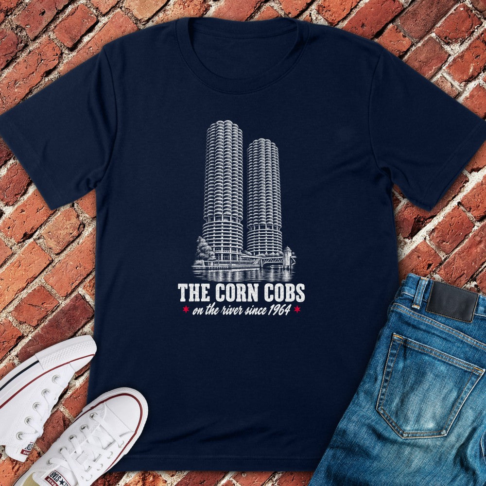 Corn Cobs T-Shirt - Navy