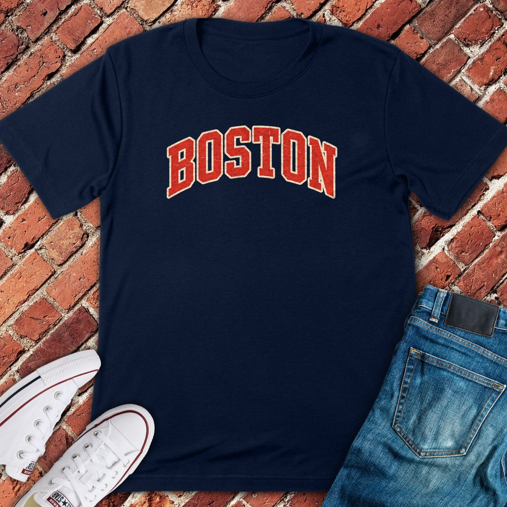 Boston Arch T-Shirt - Navy