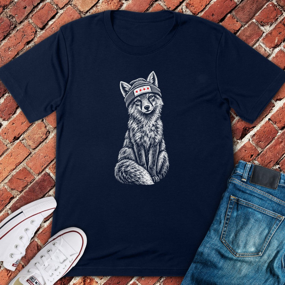 Beanie Fox T-Shirt - Navy