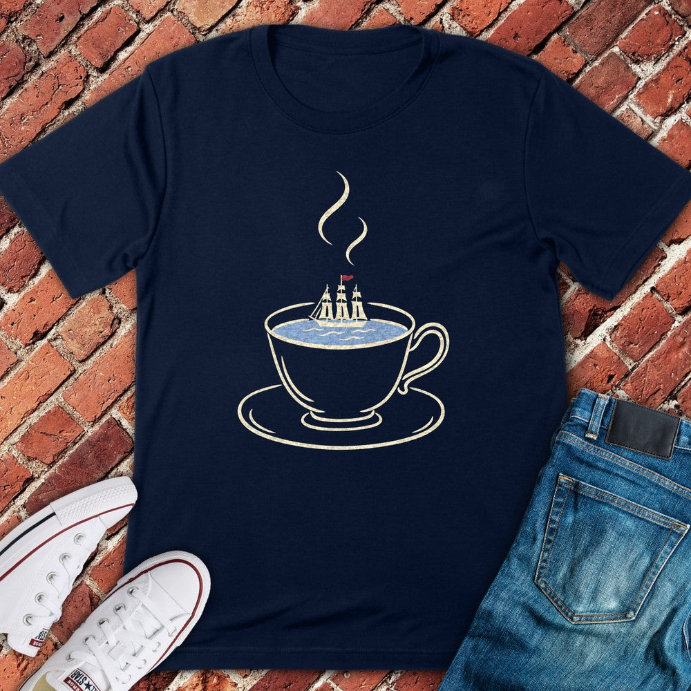 Harbor Teacup T-Shirt - Navy