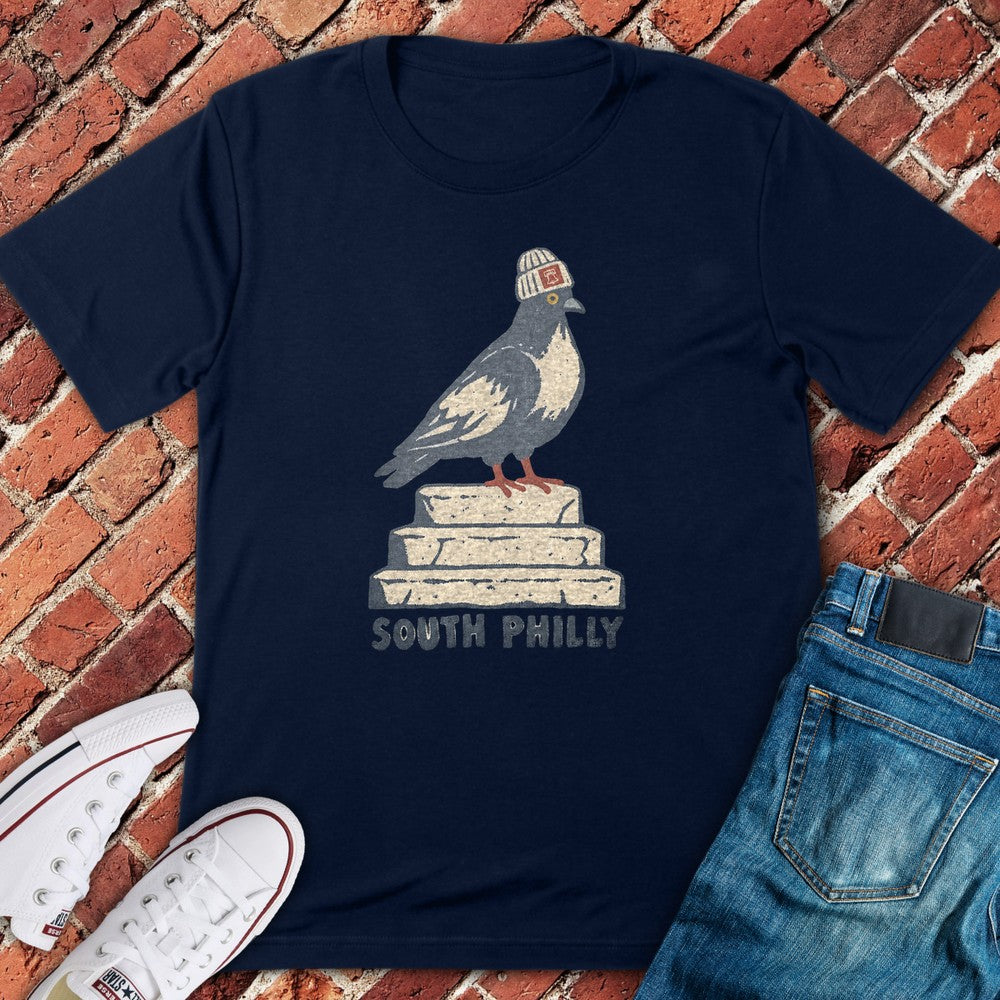 Stoop Pigeon T-Shirt - Navy