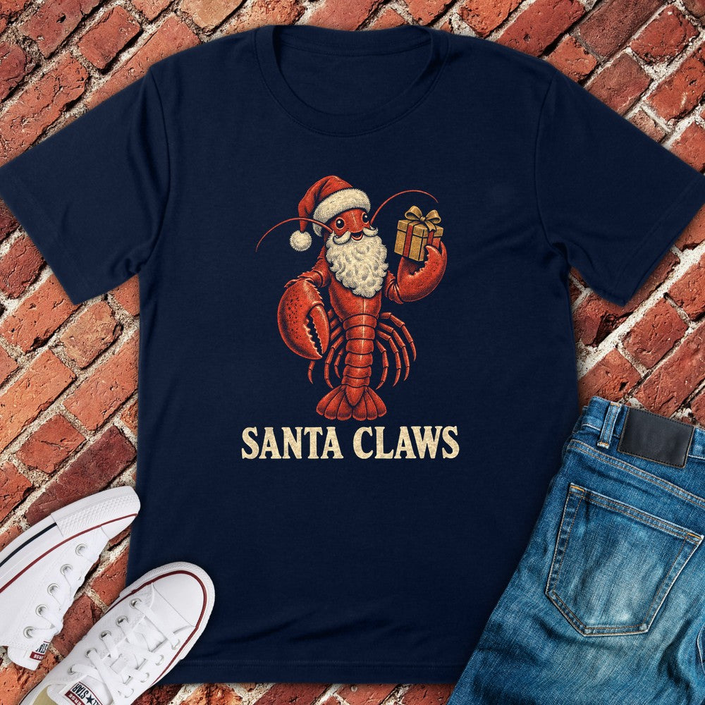 Santa Claws T-Shirt - Navy