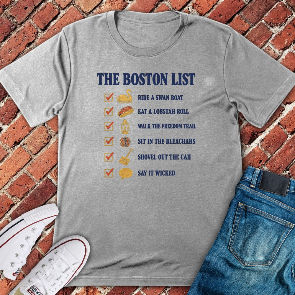 Bucket List T-Shirt - Sport Grey