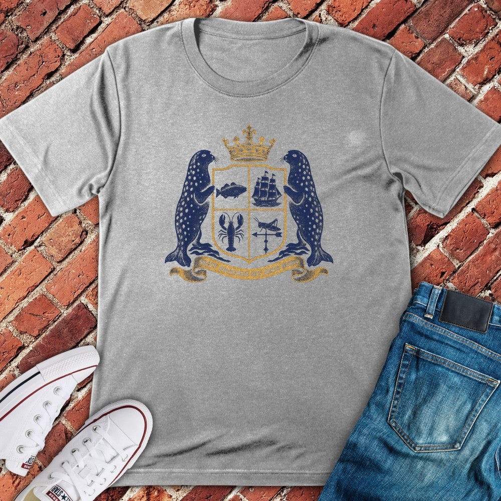 Boston Crest T-Shirt - Sport Grey