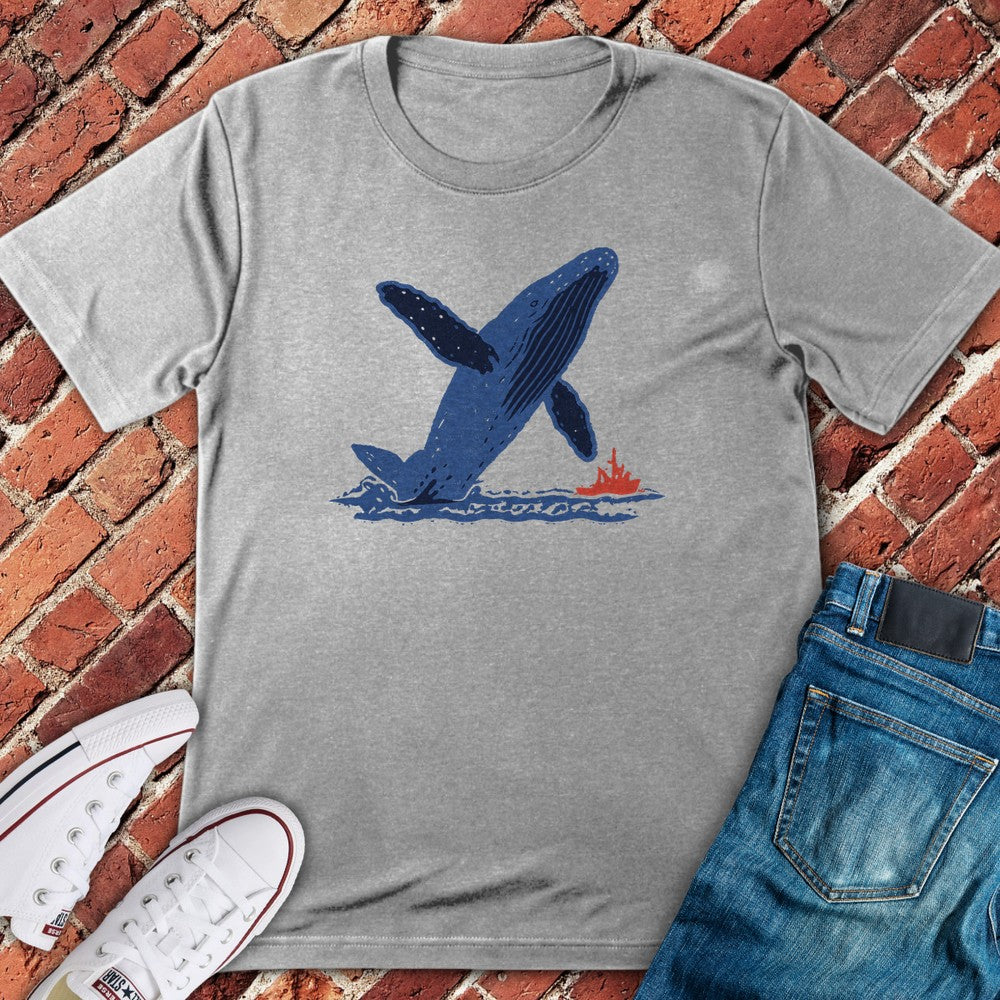 Whale Watch T-Shirt - Sport Grey