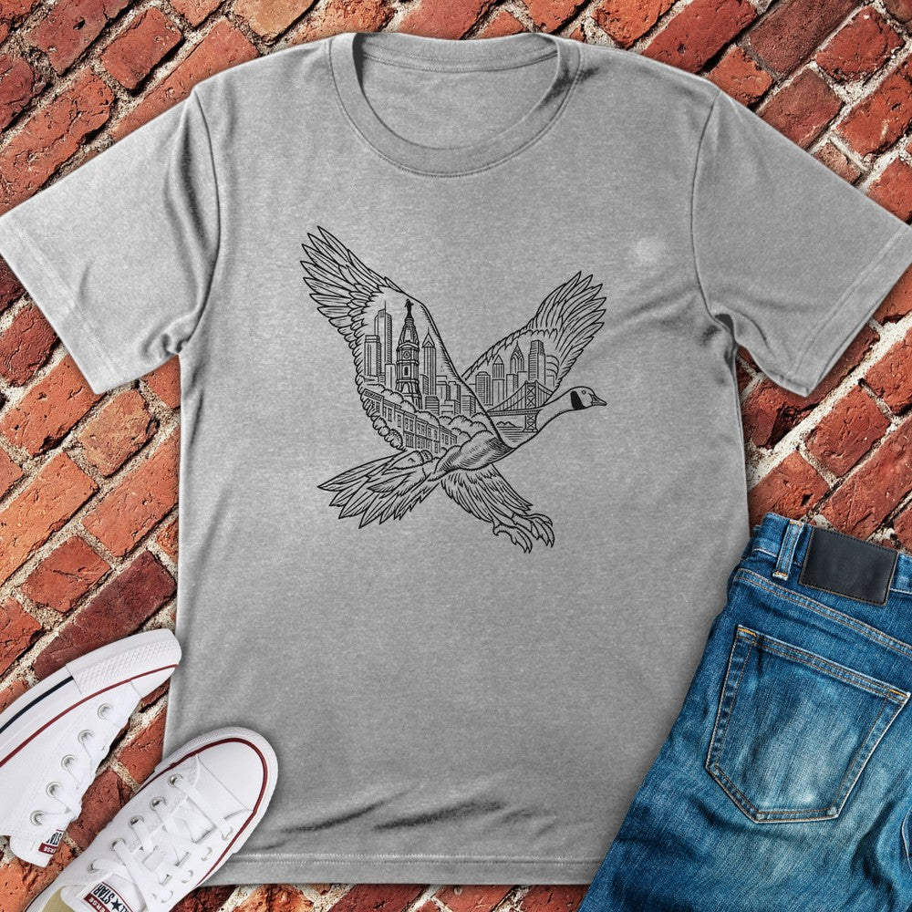 Skyline Goose T-Shirt - Sport Grey