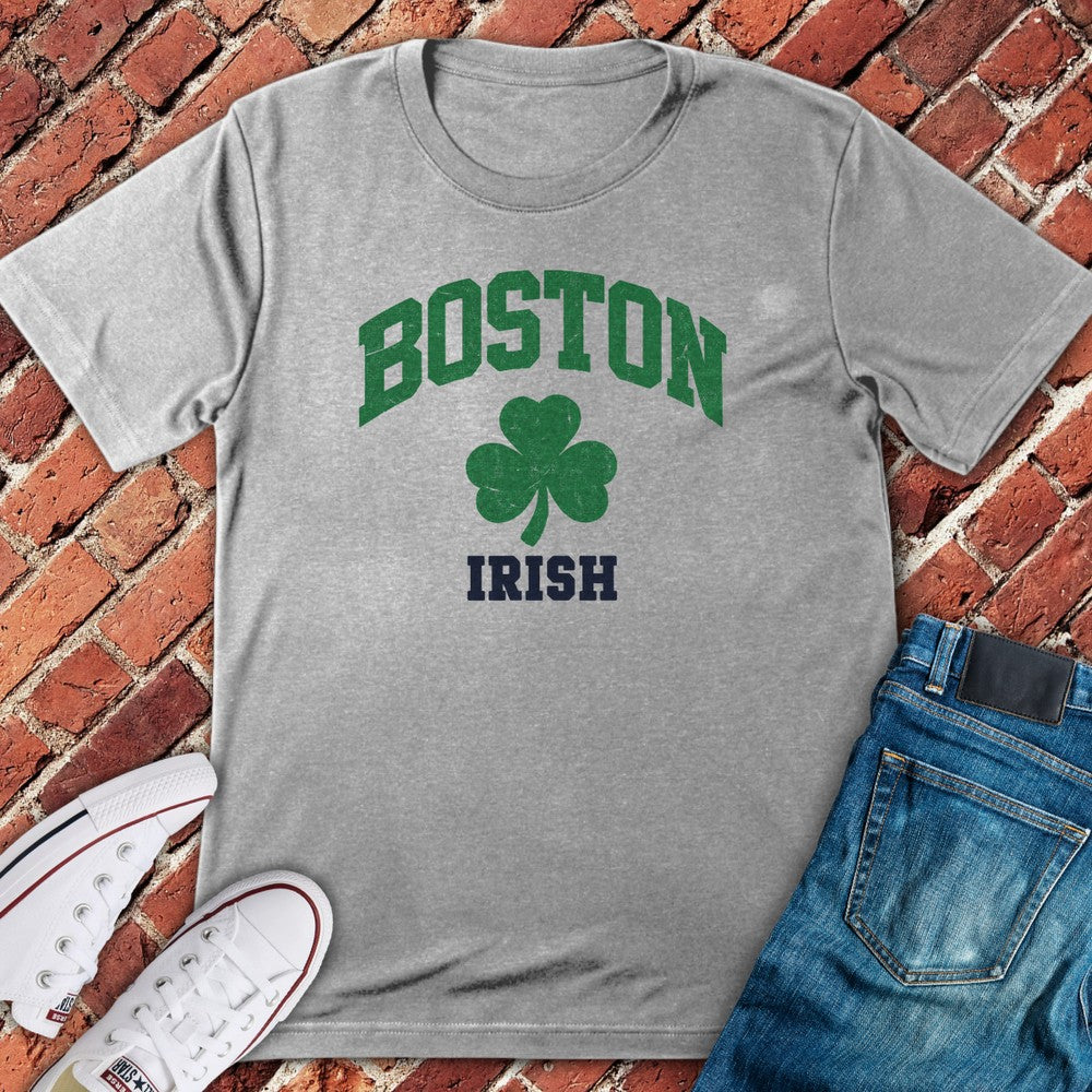 Boston Shamrock T-Shirt - Sport Grey