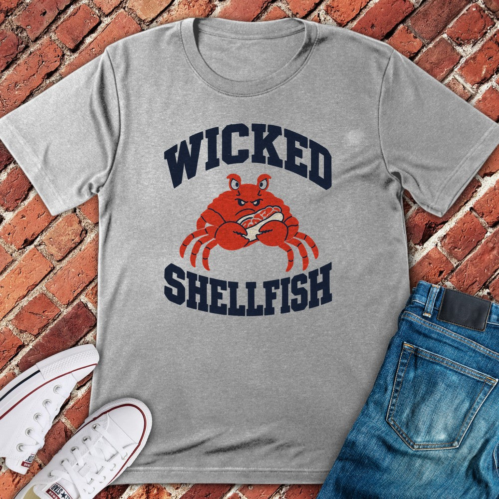 Wicked Shellfish T-Shirt - Sport Grey