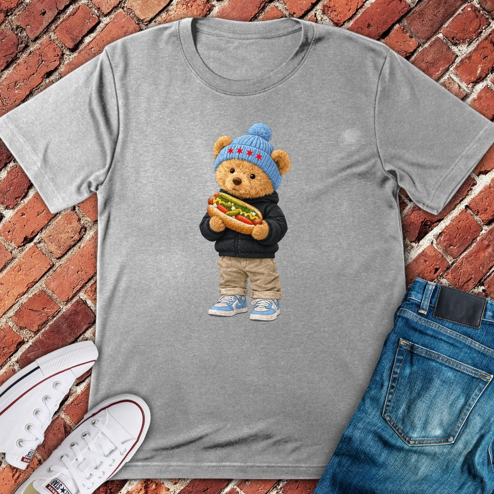 Hotdog Teddy T-Shirt - Sport Grey