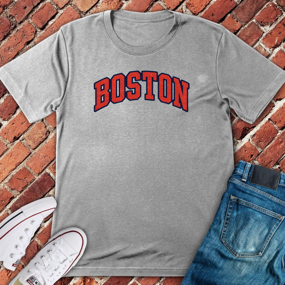 Boston Arch T-Shirt - Sport Grey