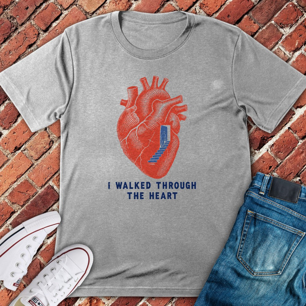 Giant Heart T-Shirt - Sport Grey