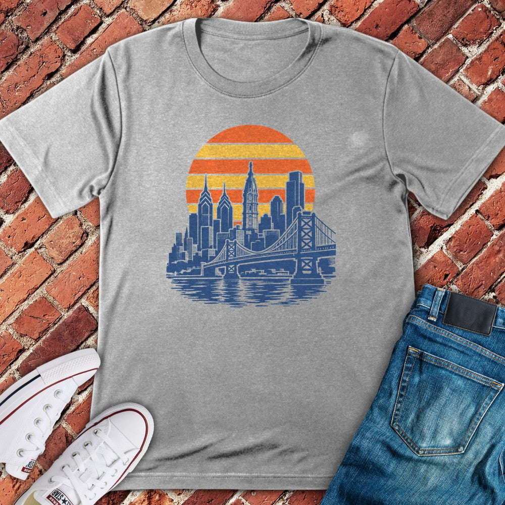 Sunset Skyline T-Shirt - Sport Grey