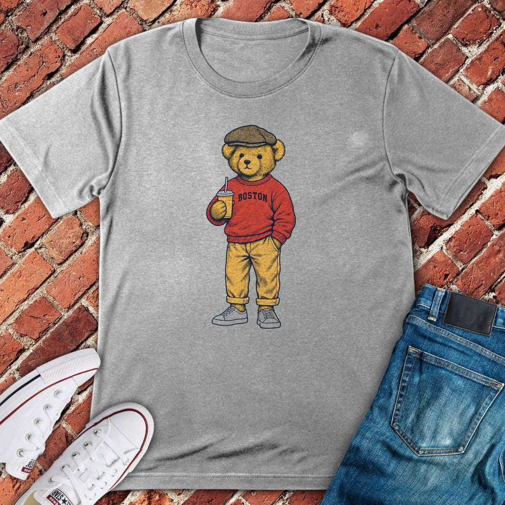 Scally Bear T-Shirt - Sport Grey