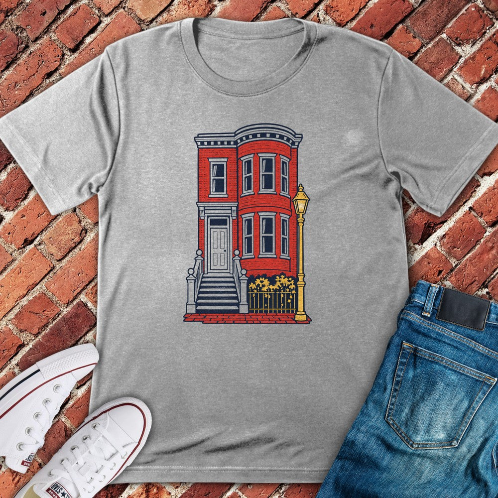 Brownstone Stoop T-Shirt - Sport Grey