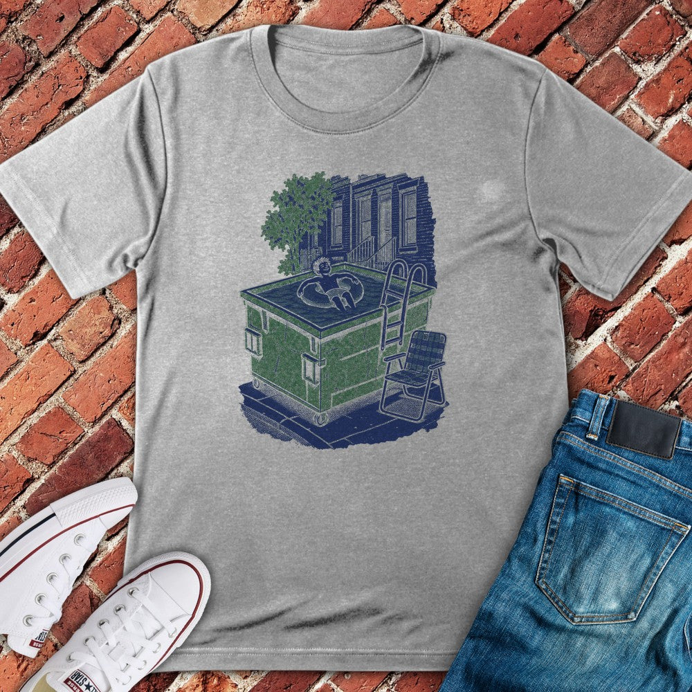 Dumpster Pool T-Shirt - Sport Grey