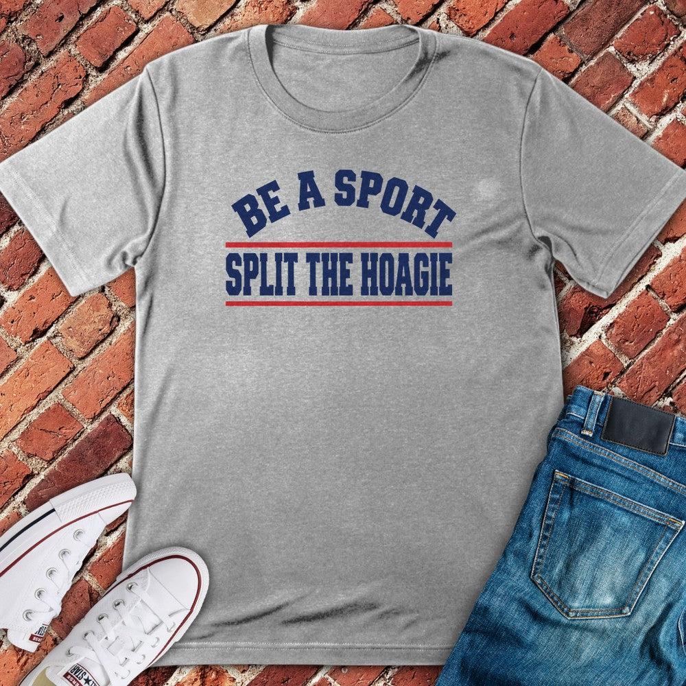 Split Hoagie T-Shirt - Sport Grey