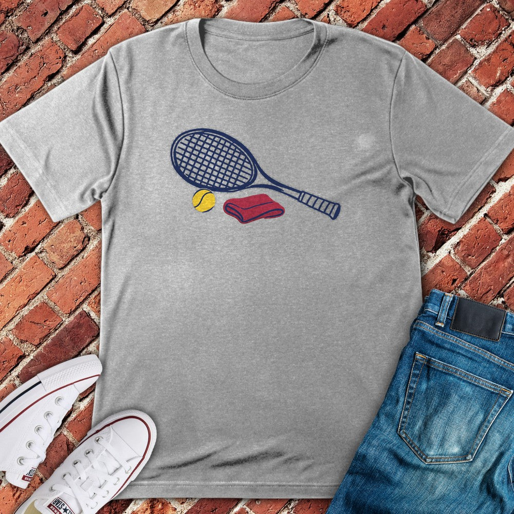 Wooden Racket T-Shirt - Sport Grey