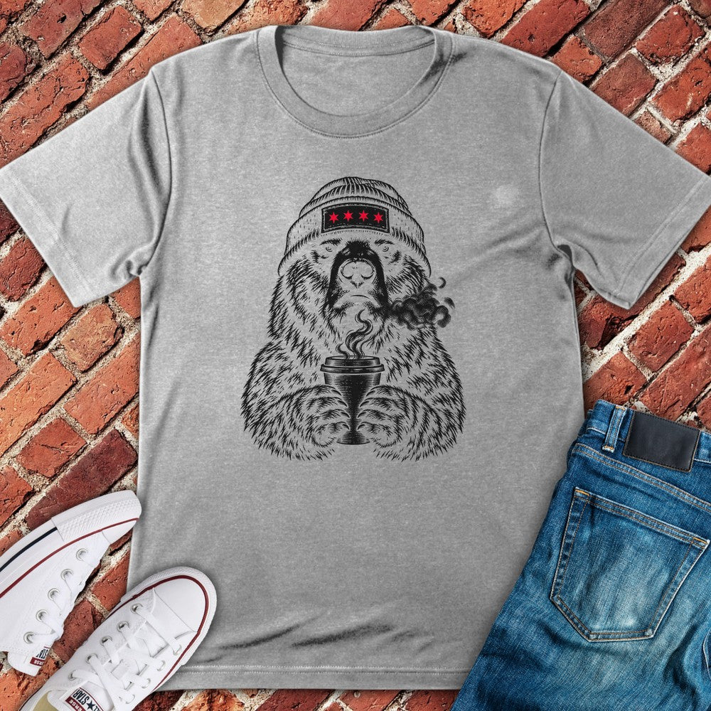 Coffee Bear T-Shirt - Sport Grey