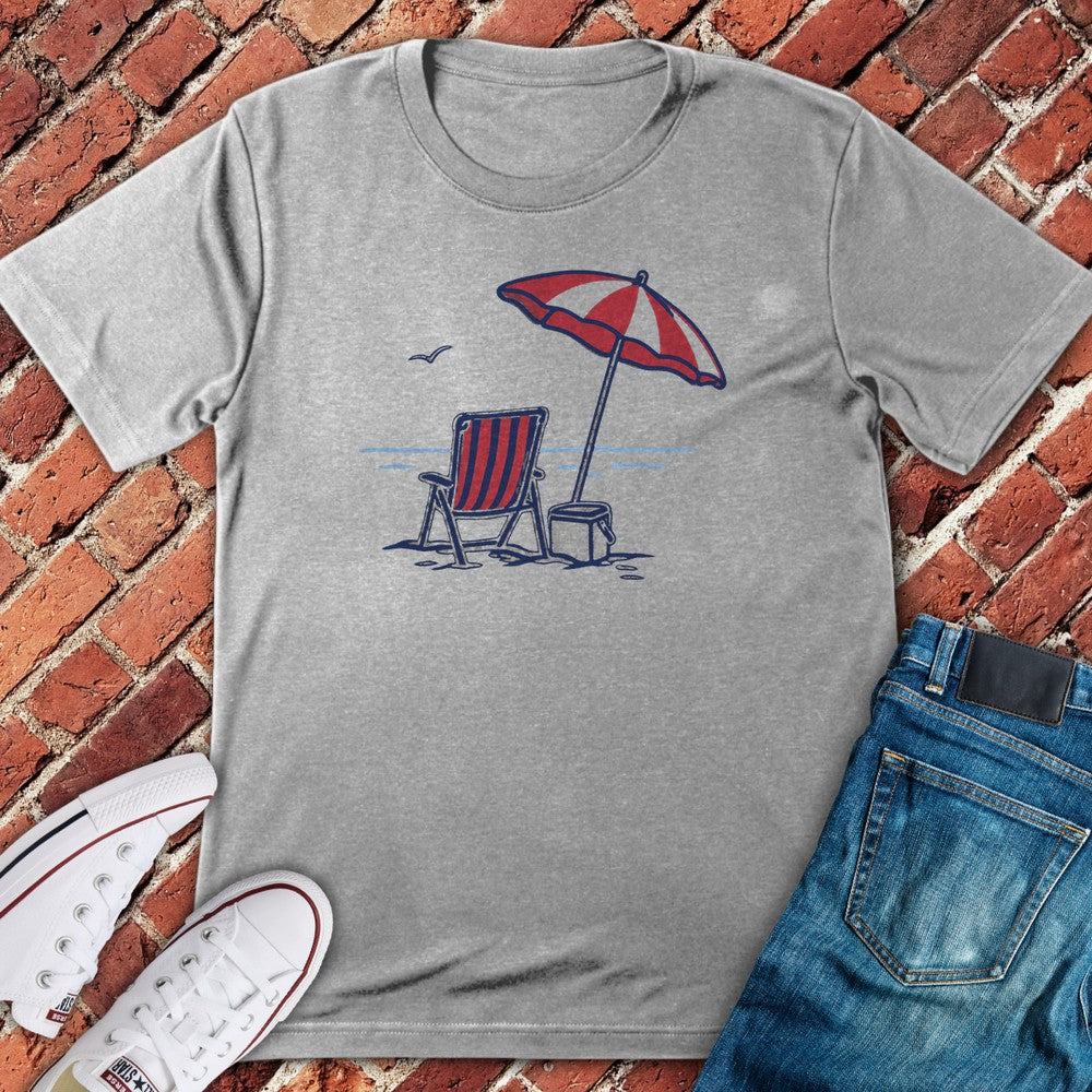 Beach Chair T-Shirt - Sport Grey