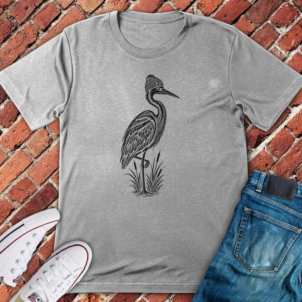 Beanie Heron T-Shirt - Sport Grey