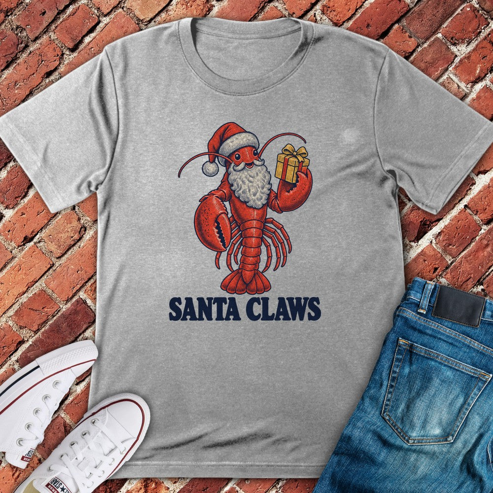 Santa Claws T-Shirt - Sport Grey