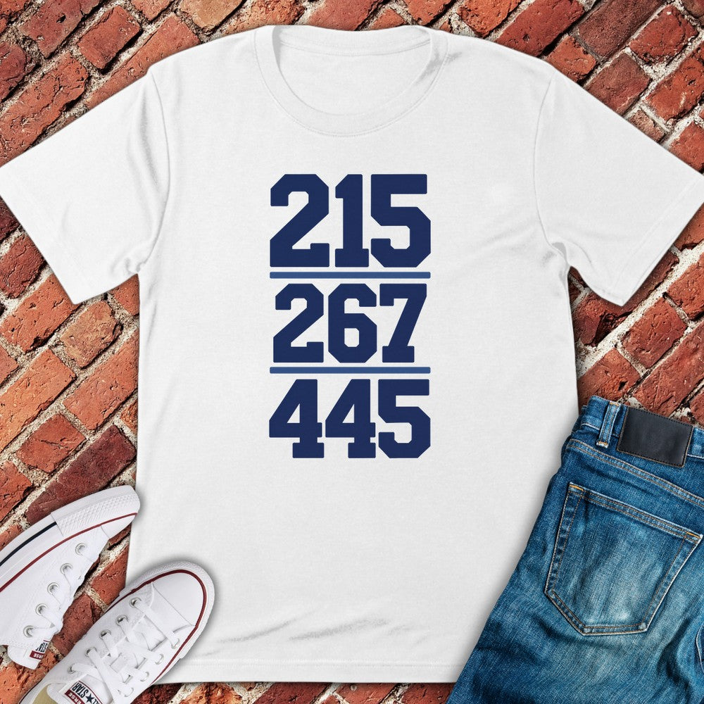 Area Codes T-Shirt - White