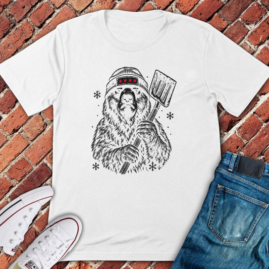 Shovel Bear T-Shirt - White