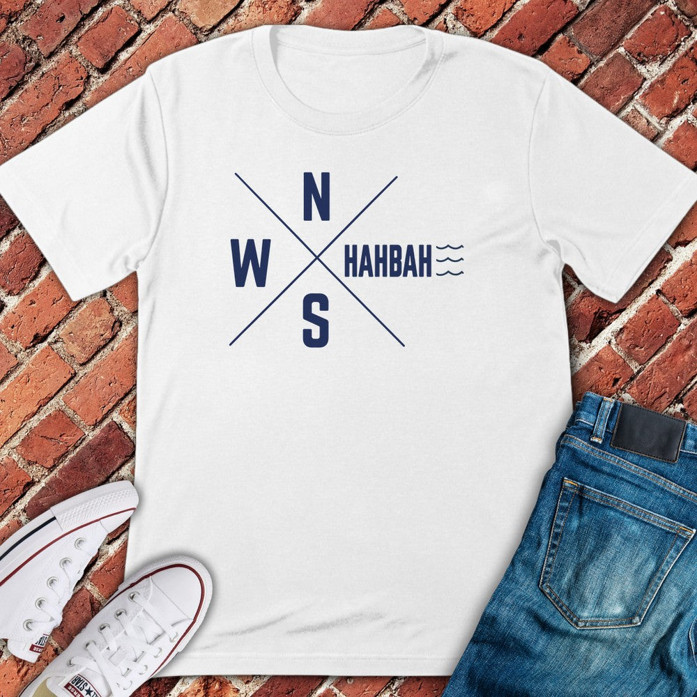 Hahbah Compass T-Shirt - White