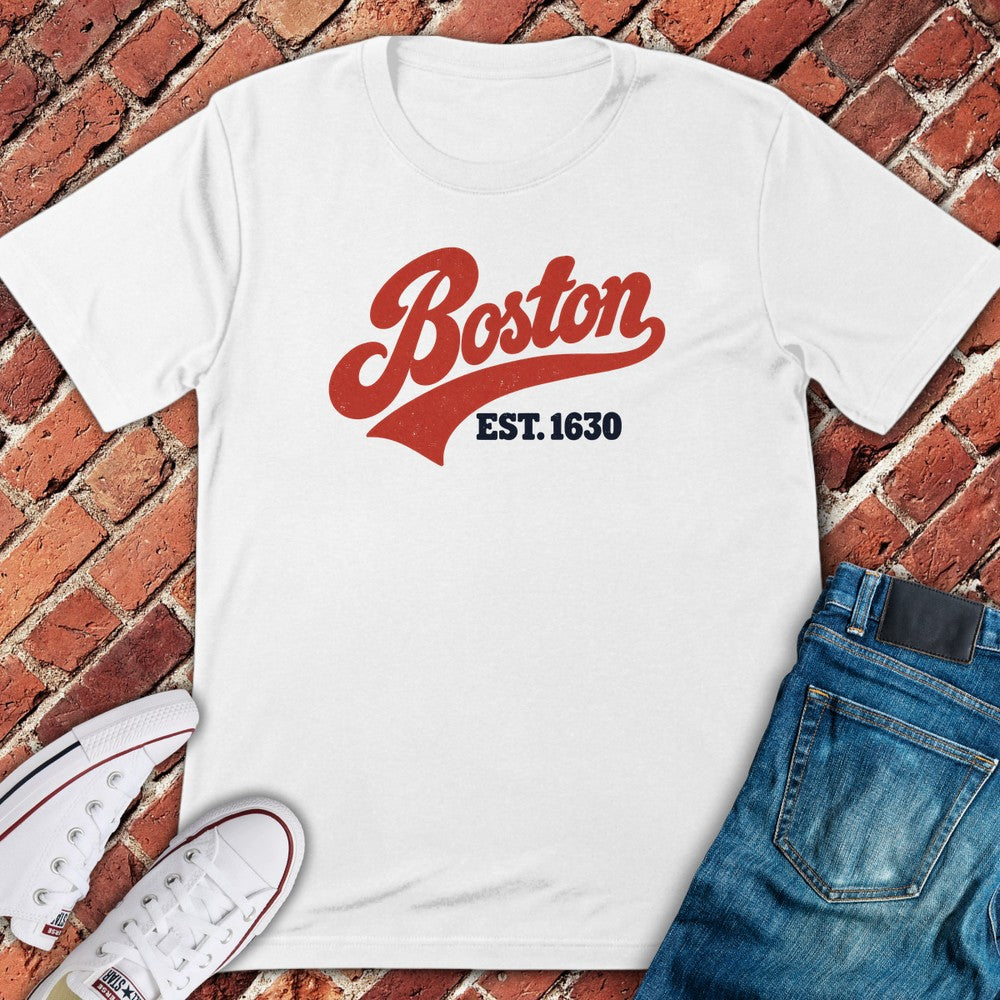 Oldschool Boston T-Shirt - White