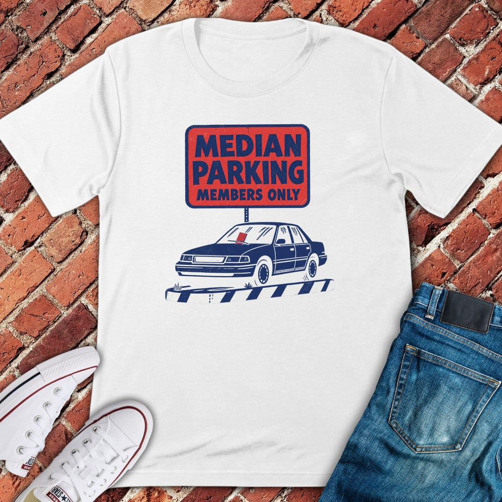 Median Parking T-Shirt - White