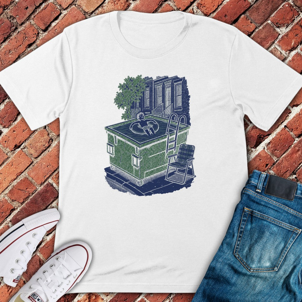 Dumpster Pool T-Shirt - White