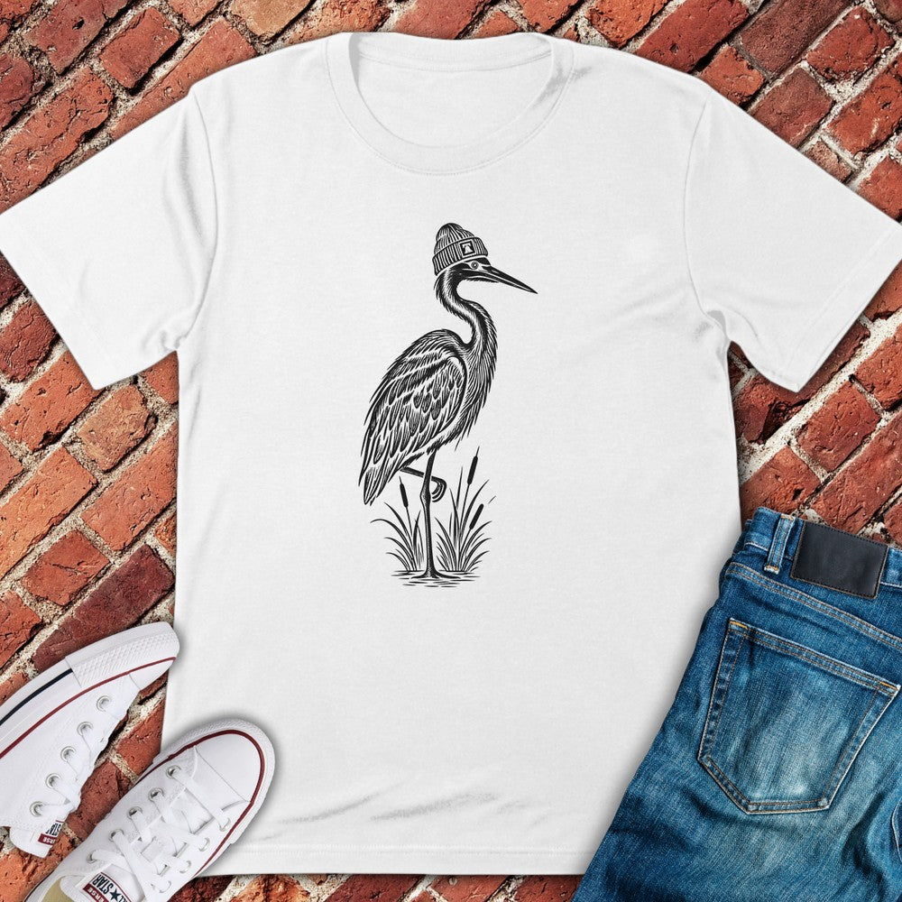 Beanie Heron T-Shirt - White