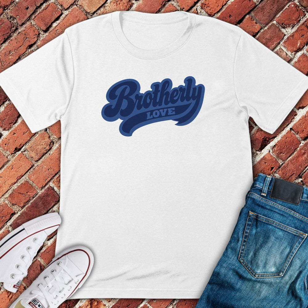 Brotherly Script T-Shirt - White