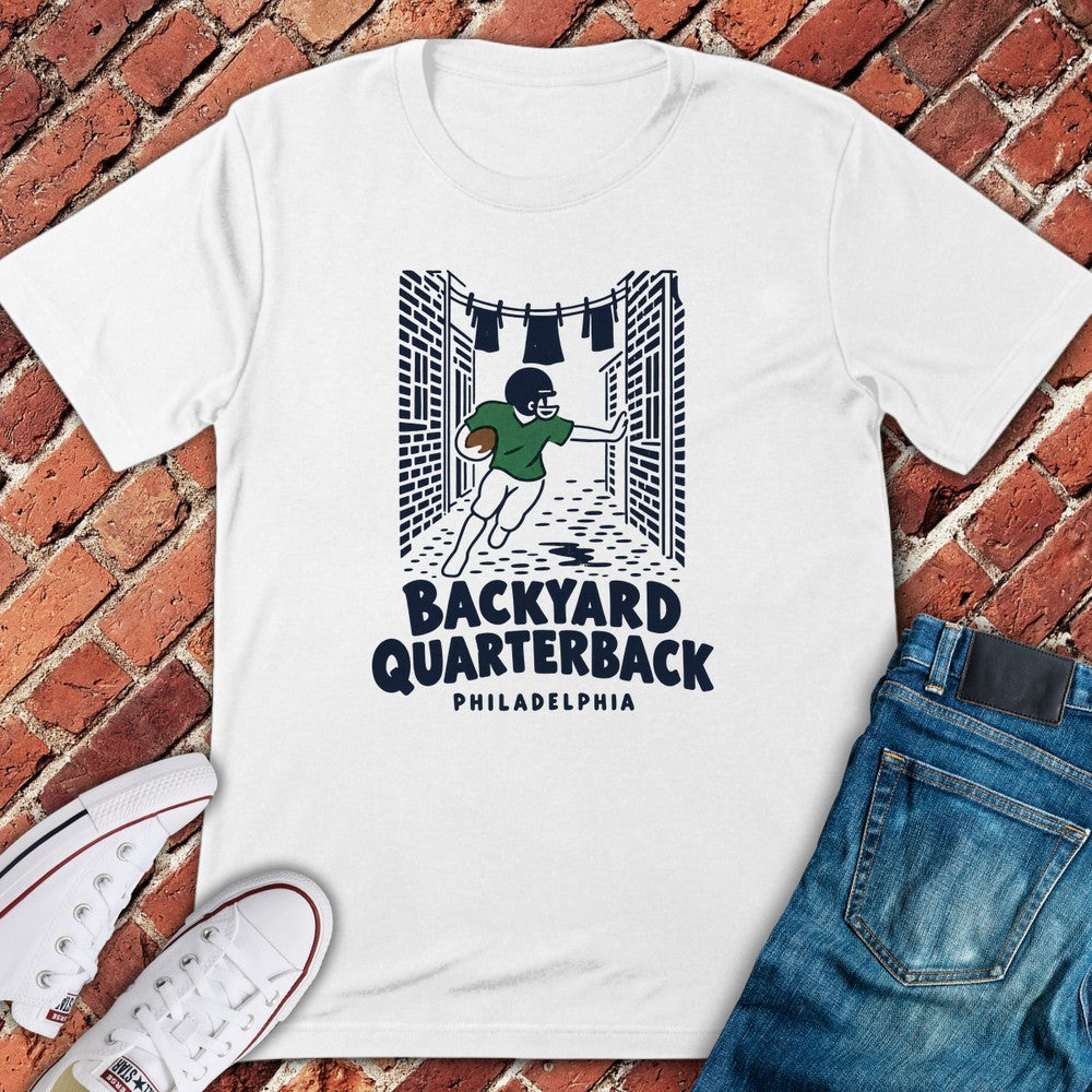 Backyard Quarterback T-Shirt - White