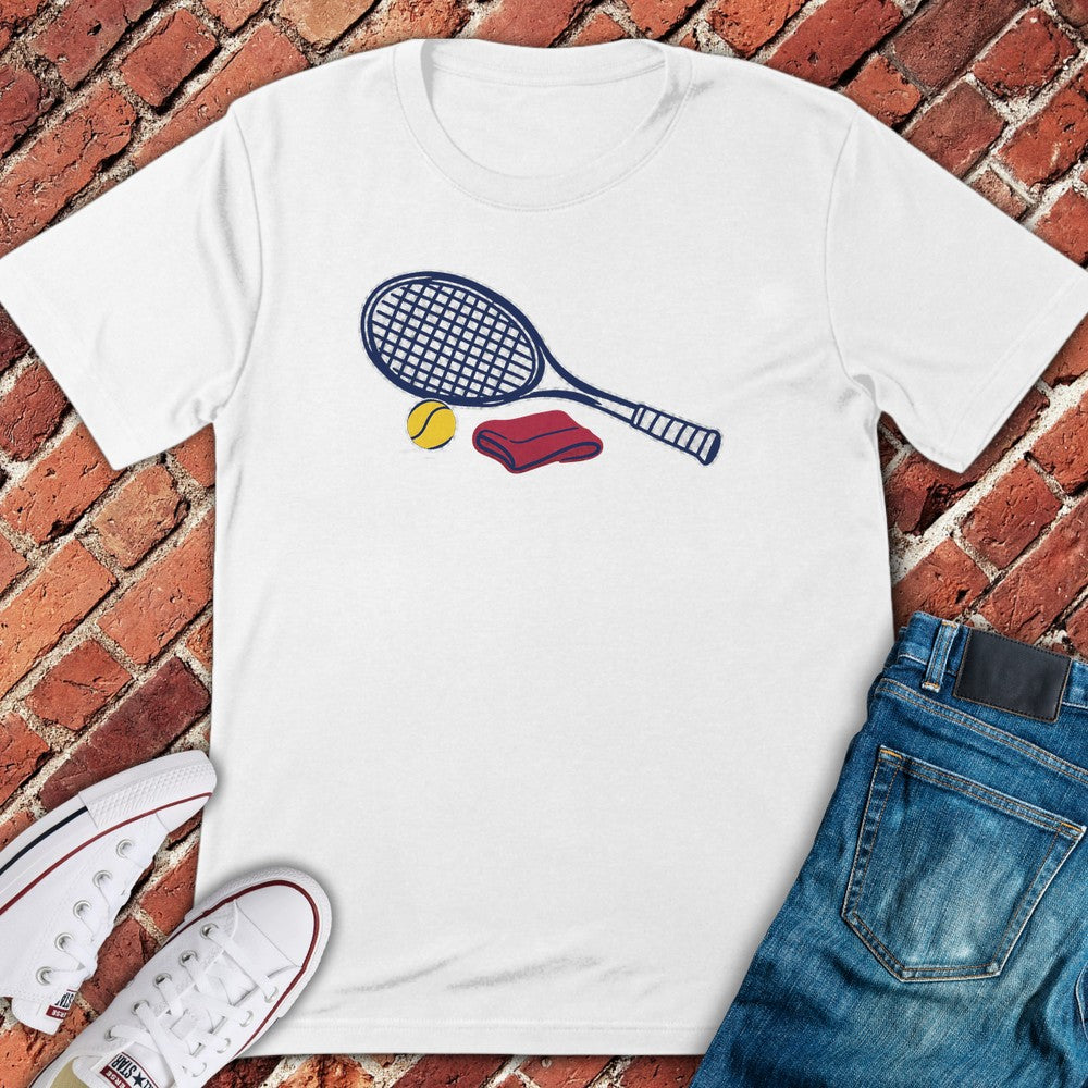 Wooden Racket T-Shirt - White