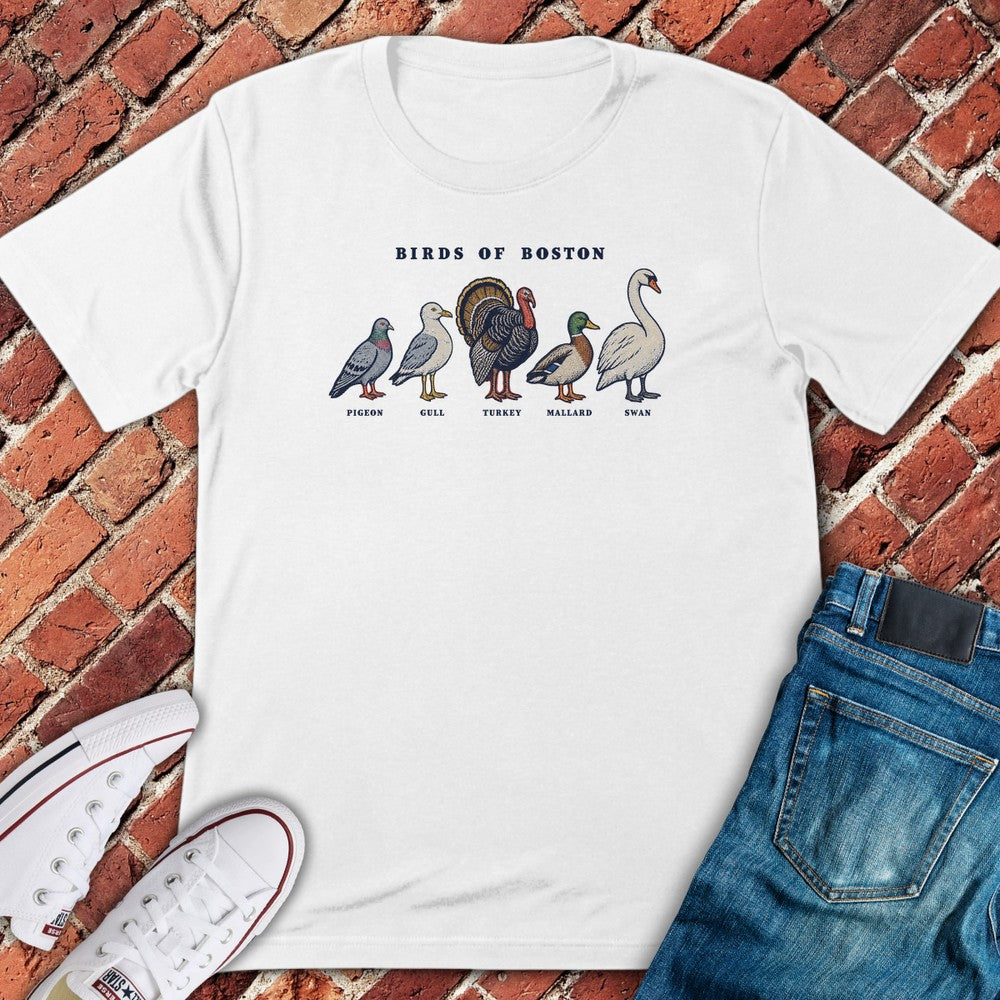 Boston Birds T-Shirt - White
