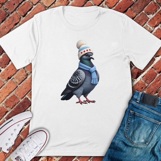 Winter Pigeon T-Shirt - White