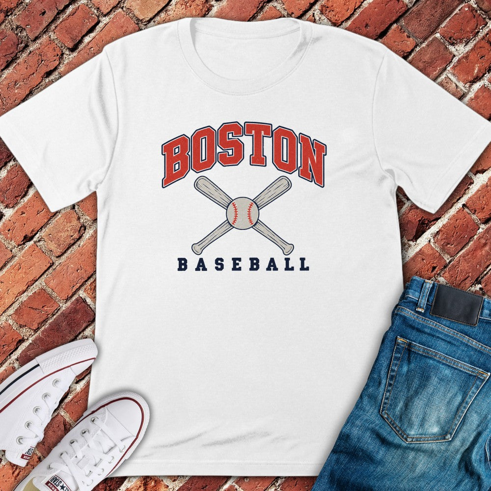 Crossed Bats T-Shirt - White